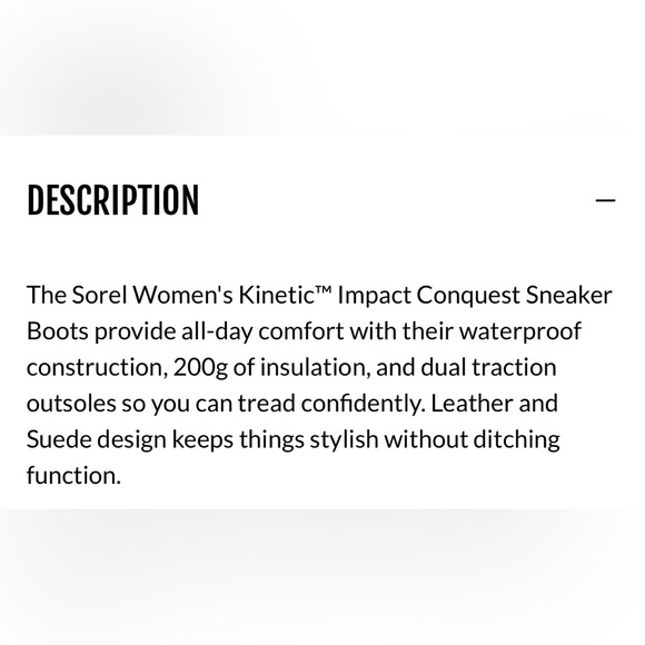 Sorel Kinetic Impact Conquest Sneaker Boots - Picture 5 of 10